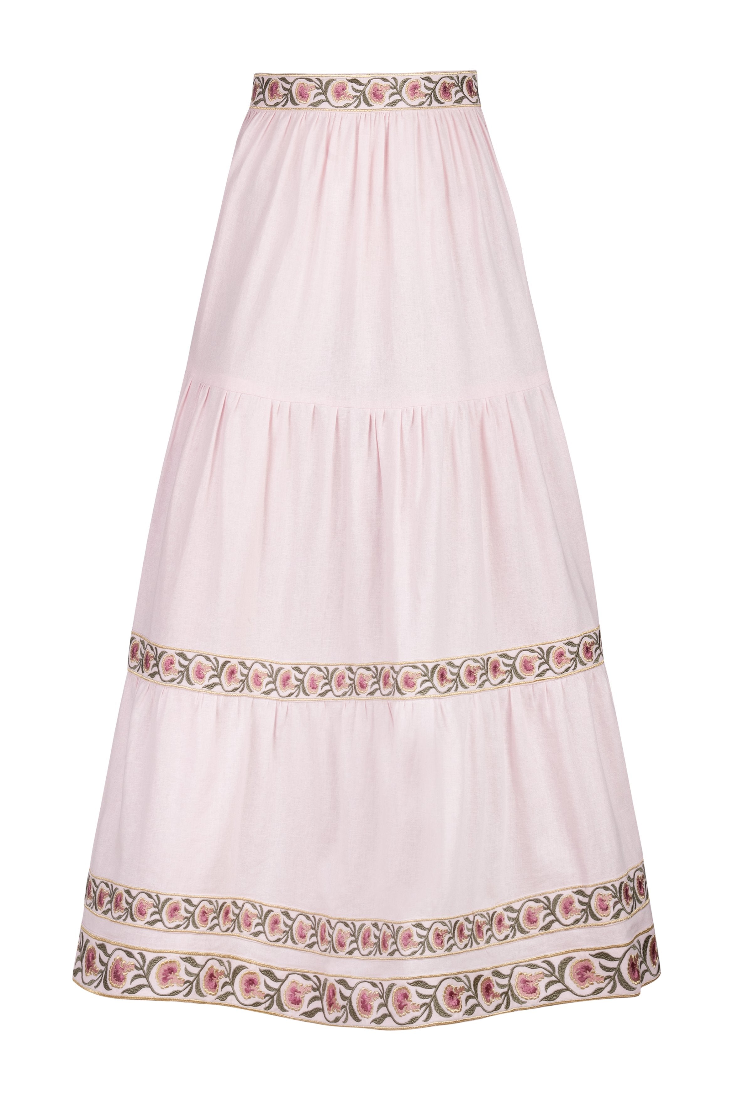 Carnation Ruffle Skirt - Pink Bottoms - Skirts Rosewater House