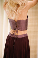 Jasmine Bustier and Skirt - Violet Dresses - Formal Rosewater House