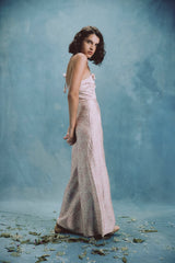 Raha Pants - Printed Silk Pink Rosewater House