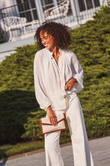 Niloufar Blouse - White Tops - Blouse Rosewater House