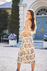 Shalimar Bustier - Ghalamkar Sets & Separates - Top & Skirt Rosewater House