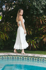 Golestan Ruffle Skirt - Ivory Bottoms - Skirts Rosewater House