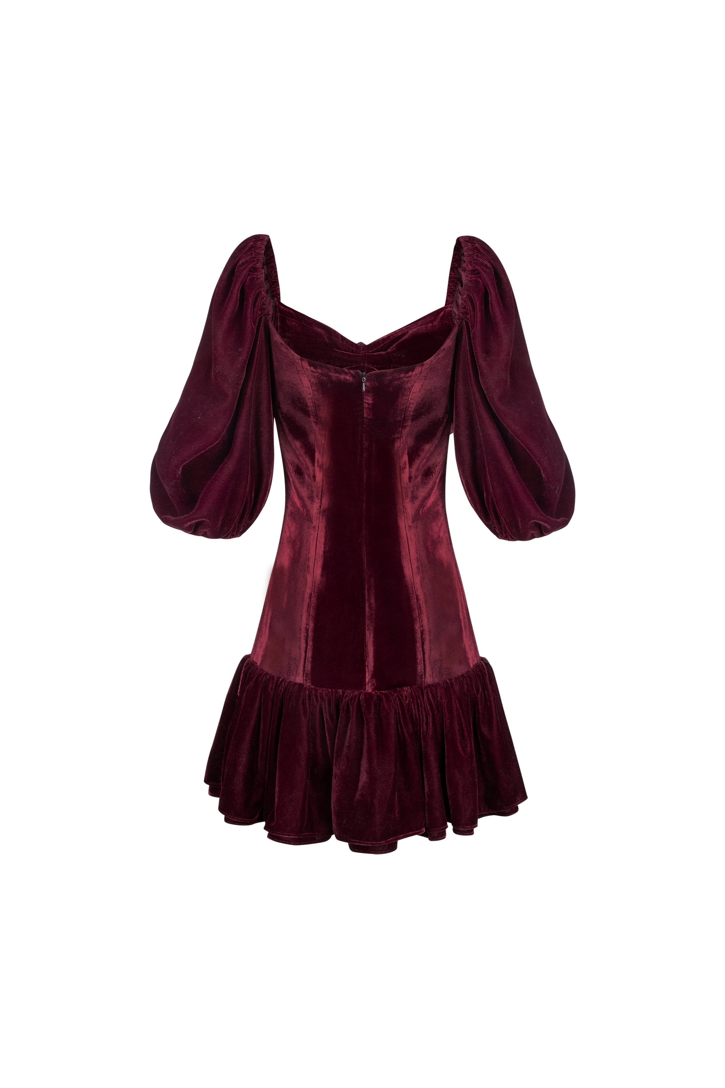 Rosa Mini Dress-Burgundy Dresses - Formal Rosewater House