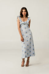 Malika Dress - Baby Blue Dresses - Formal Rosewater House