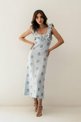 Malika Dress - Baby Blue Dresses - Formal Rosewater House