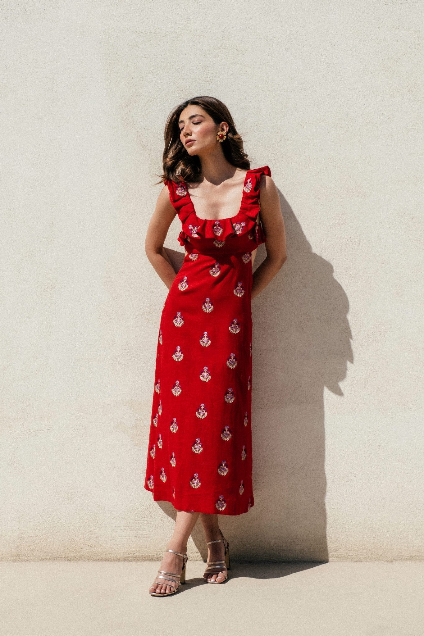 Malika Dress - Red Dresses - Formal Rosewater House
