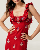 Malika Dress - Red Dresses - Formal Rosewater House