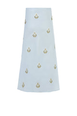Mina Skirt - Baby Blue & Ivory (OTM Exclusive) Rosewater House