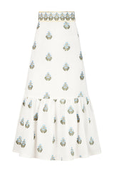 Begum Skirt- Off White & Blue Dresses - Formal Rosewater House - Wholesale SS25