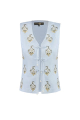 Sarv Vest - Blue & White Rosewater House