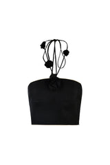 Hava Bustier - Black Tops - Bustier & Embroidered Rosewater House