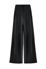 Raha Pants - Solid Silk Black Rosewater House