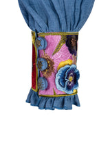 Pansy Blouse - Cobalt Blue Rosewater House