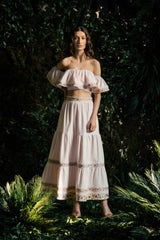 Carnation Ruffle Skirt - Pink Bottoms - Skirts Rosewater House