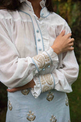 Cypress Blouse - White Rosewater House