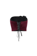 Rosa Embellished Bustier - Burgundy Rosewater House