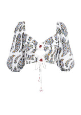 Rosa Cut-out Bustier - Paisley Ghalamkar Tops - Bustier & Embroidered Rosewater House