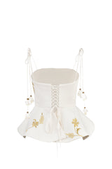 Lily Top - Ivory & Gold Rosewater House