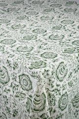 Iris Tablecloth - Green Rosewater House