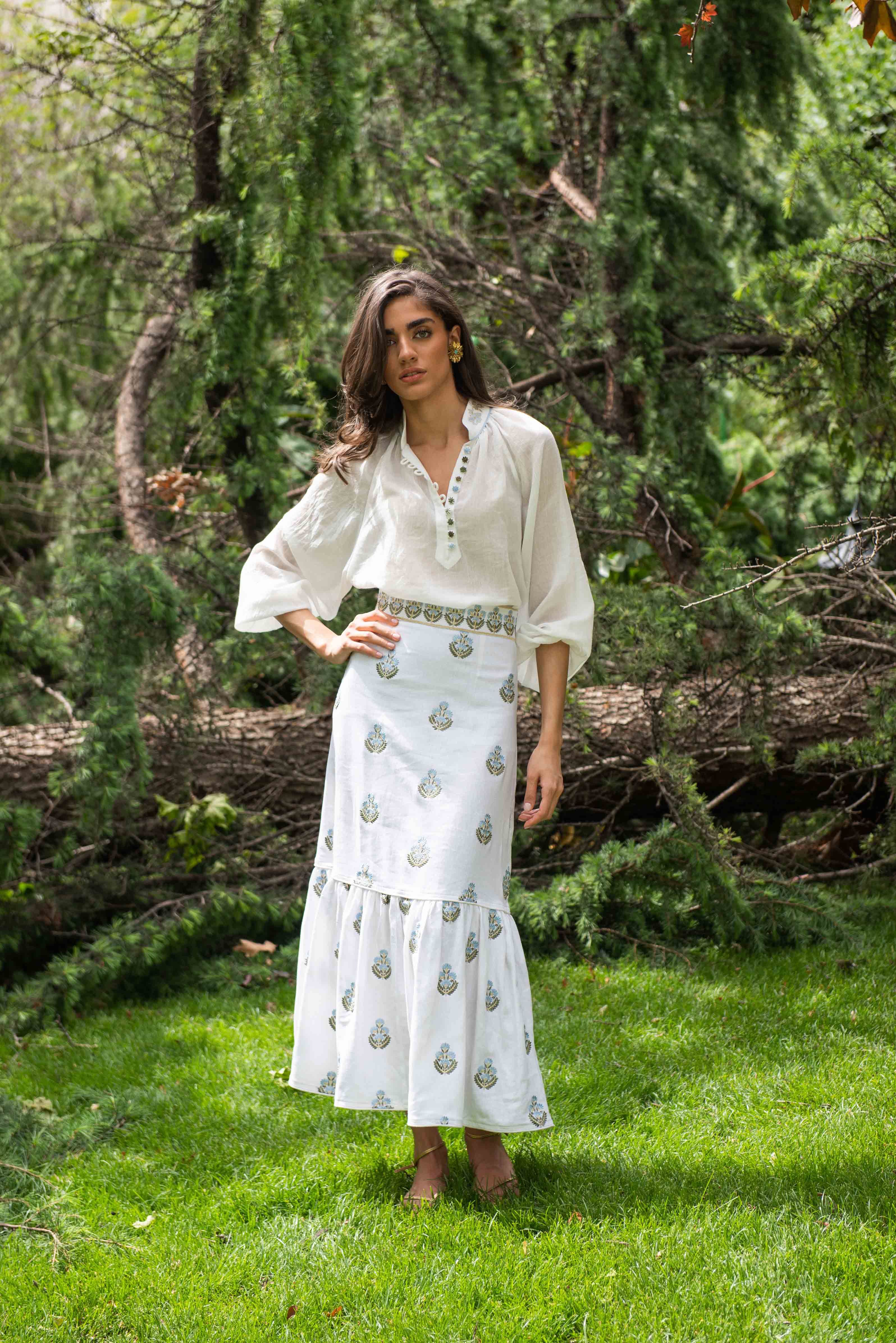 Ivy Blouse - White Tops - Blouse Rosewater House - Wholesale SS25