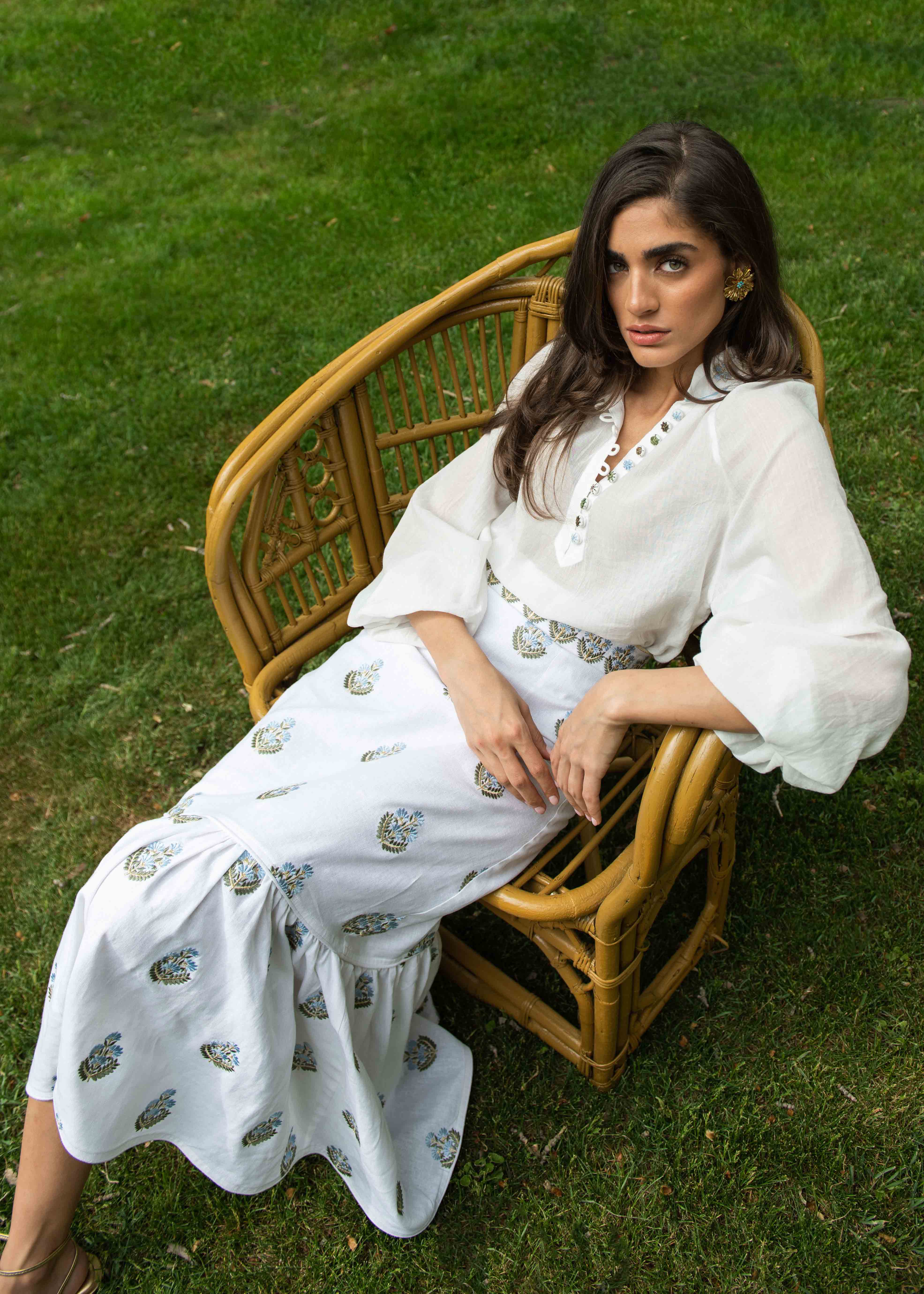 Ivy Blouse - White Tops - Blouse Rosewater House - Wholesale SS25