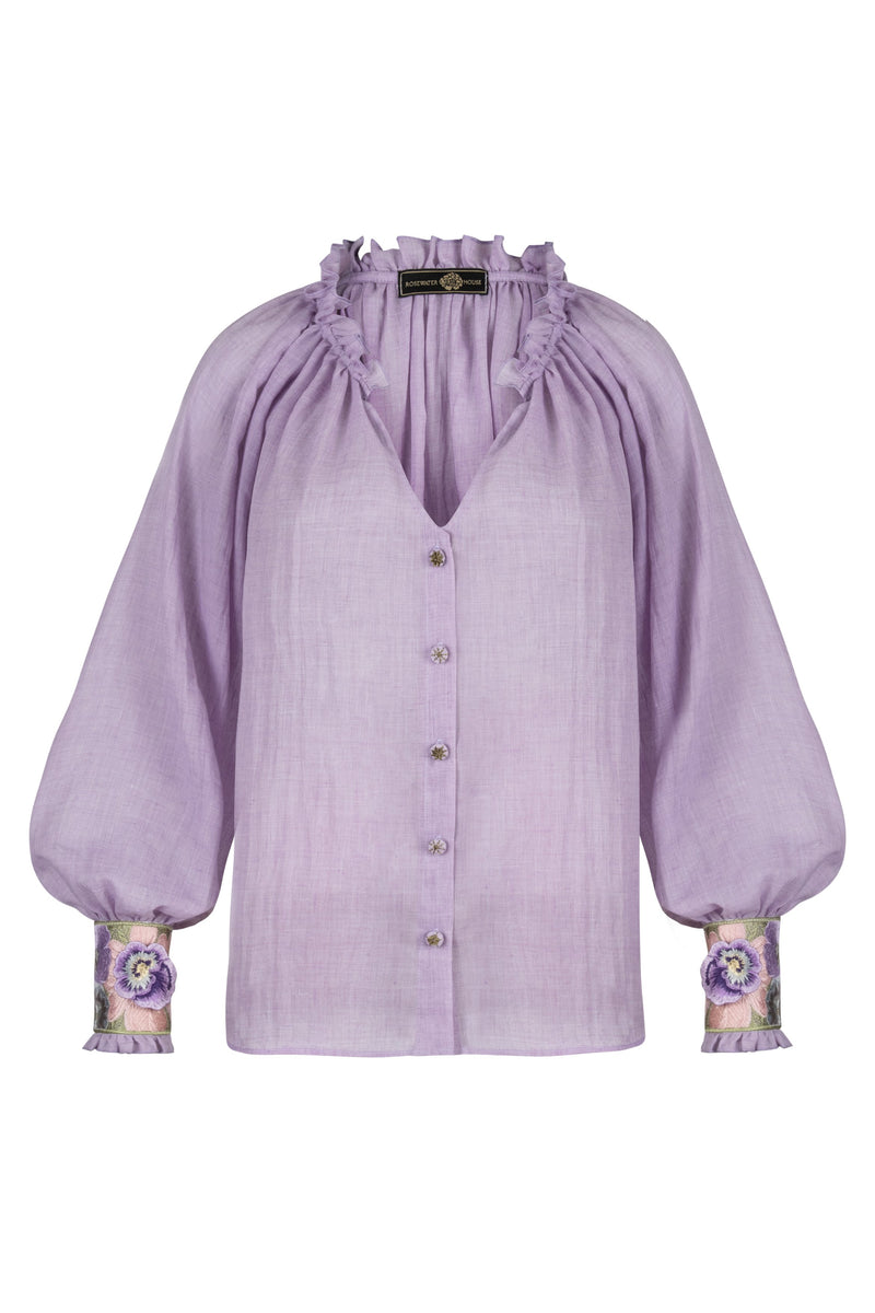 Pansy Blouse - Lilac Rosewater House 