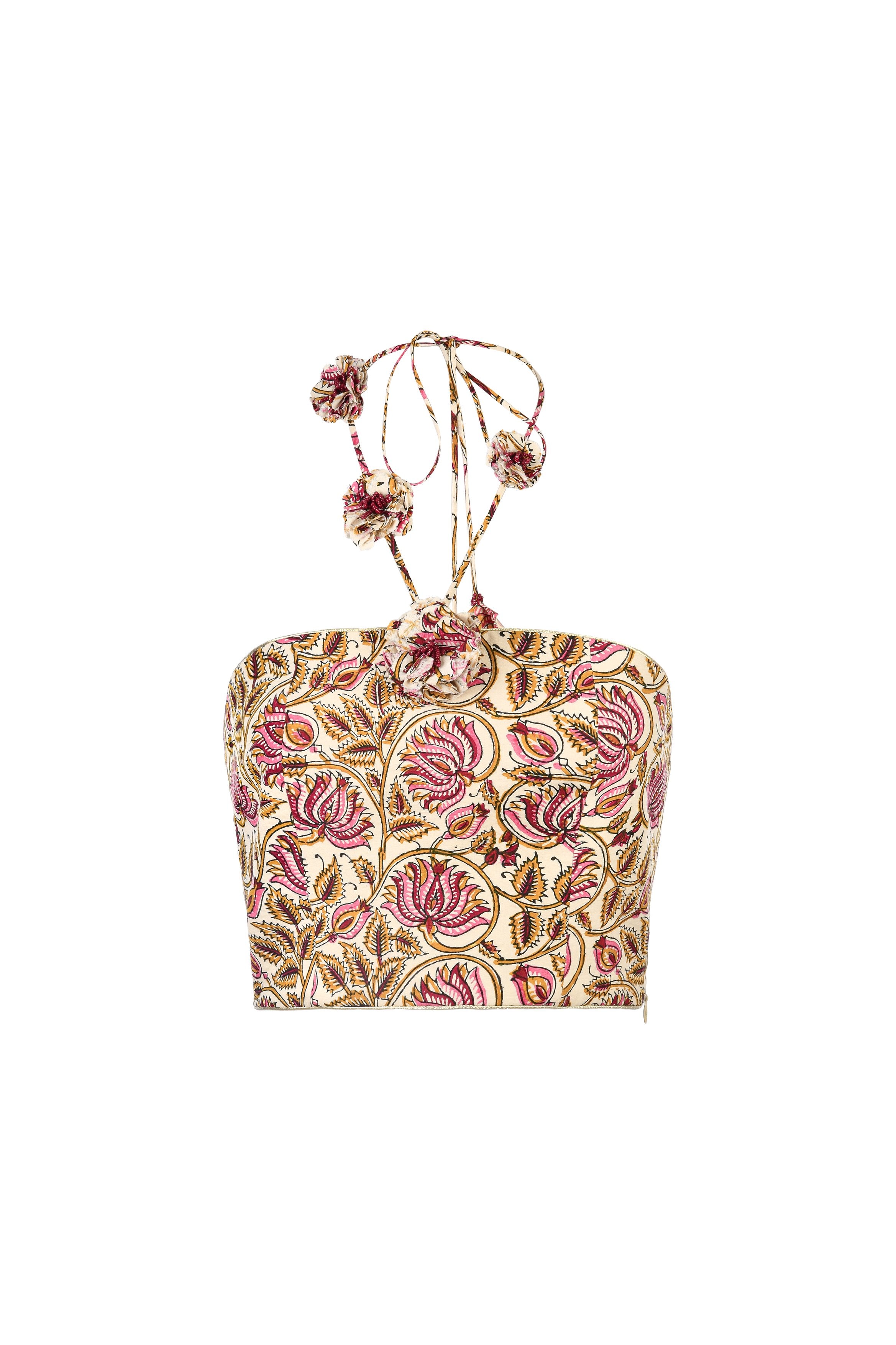 Hava Bustier - Pink Lotus Tops - Bustier & Embroidered Rosewater House