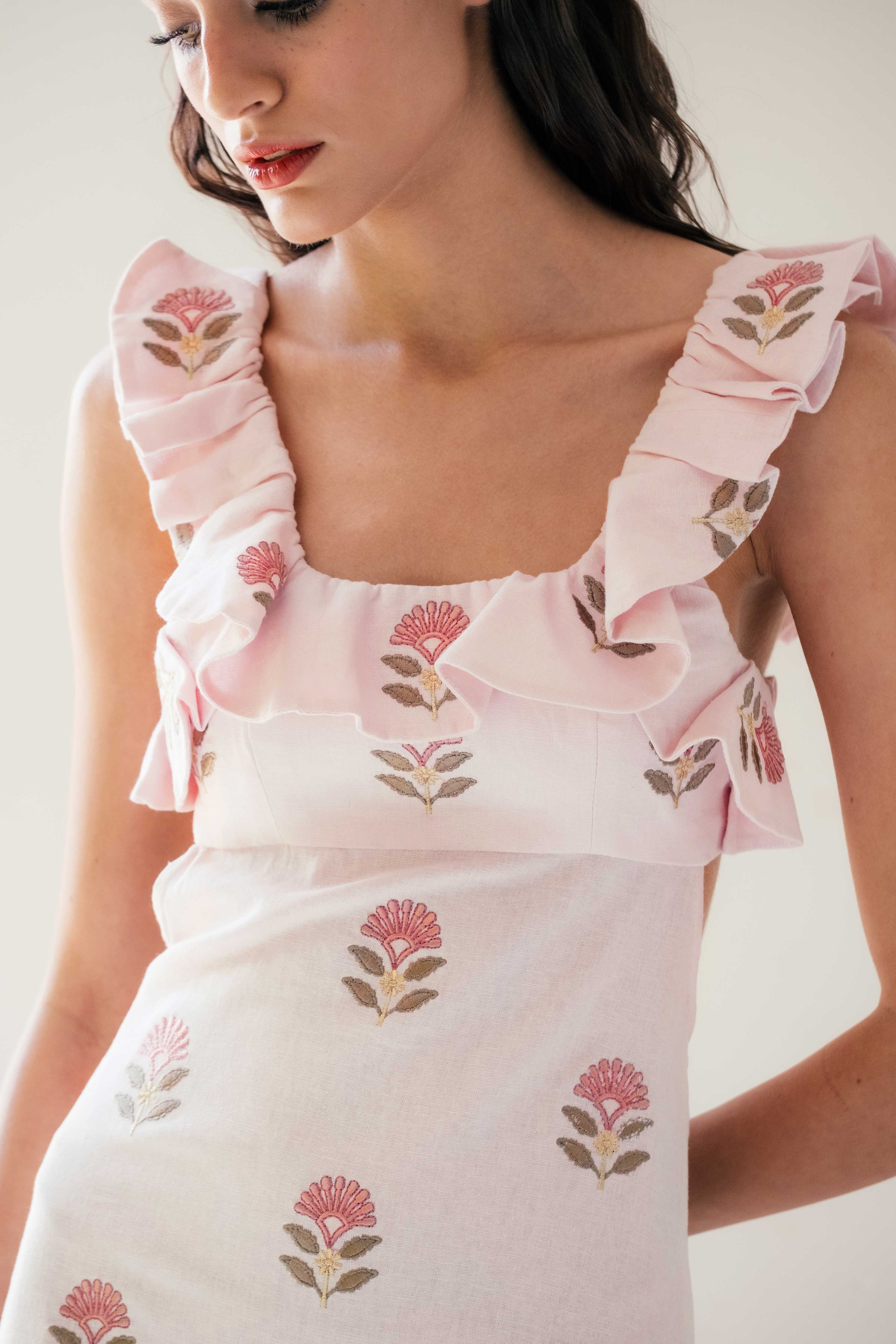 Malika Dress - Pink & Pink Dresses - Formal Rosewater House