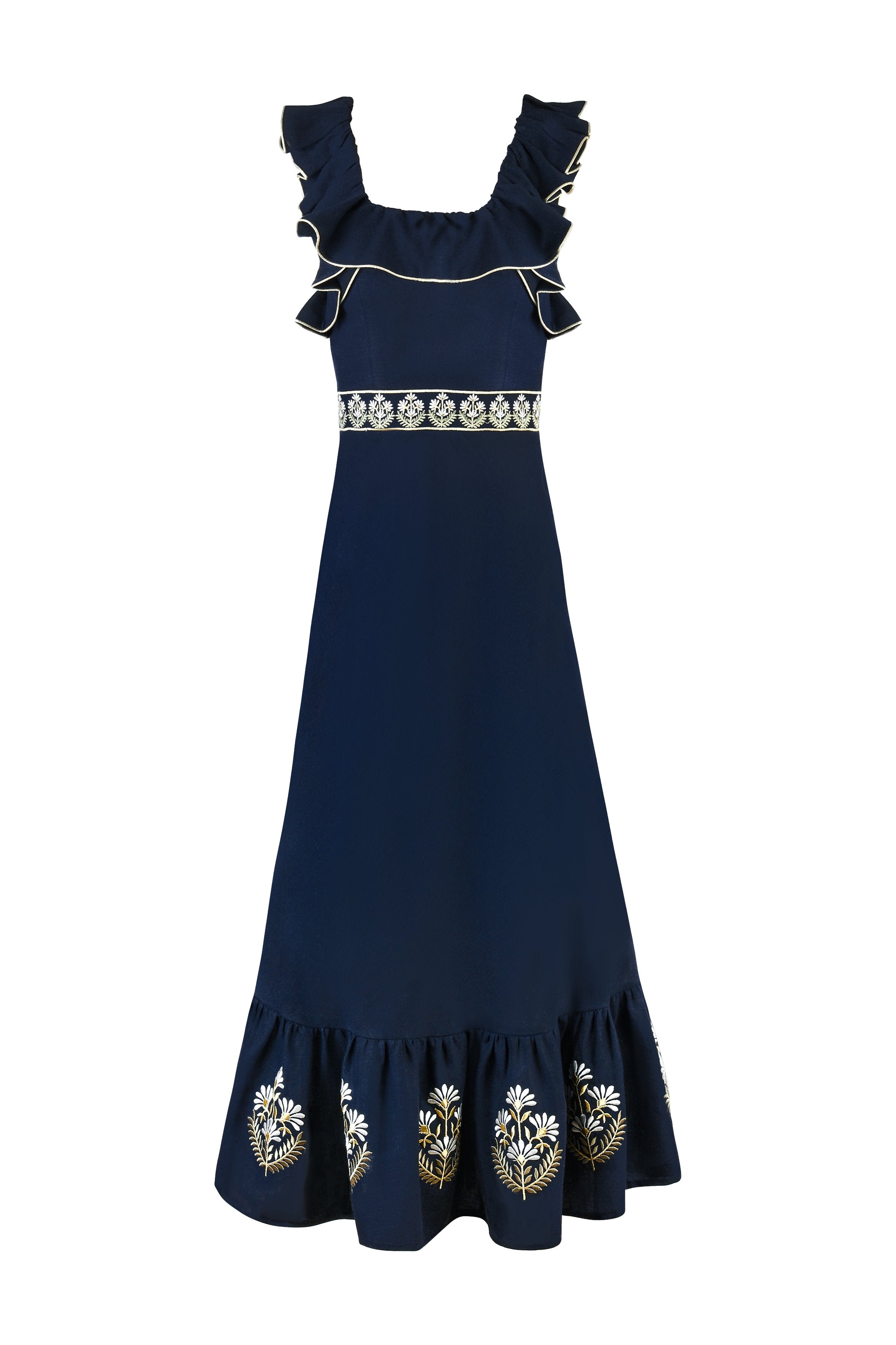 Ayan Dress - Navy Rosewater House