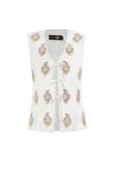 Sarv Vest - White & Pink Rosewater House