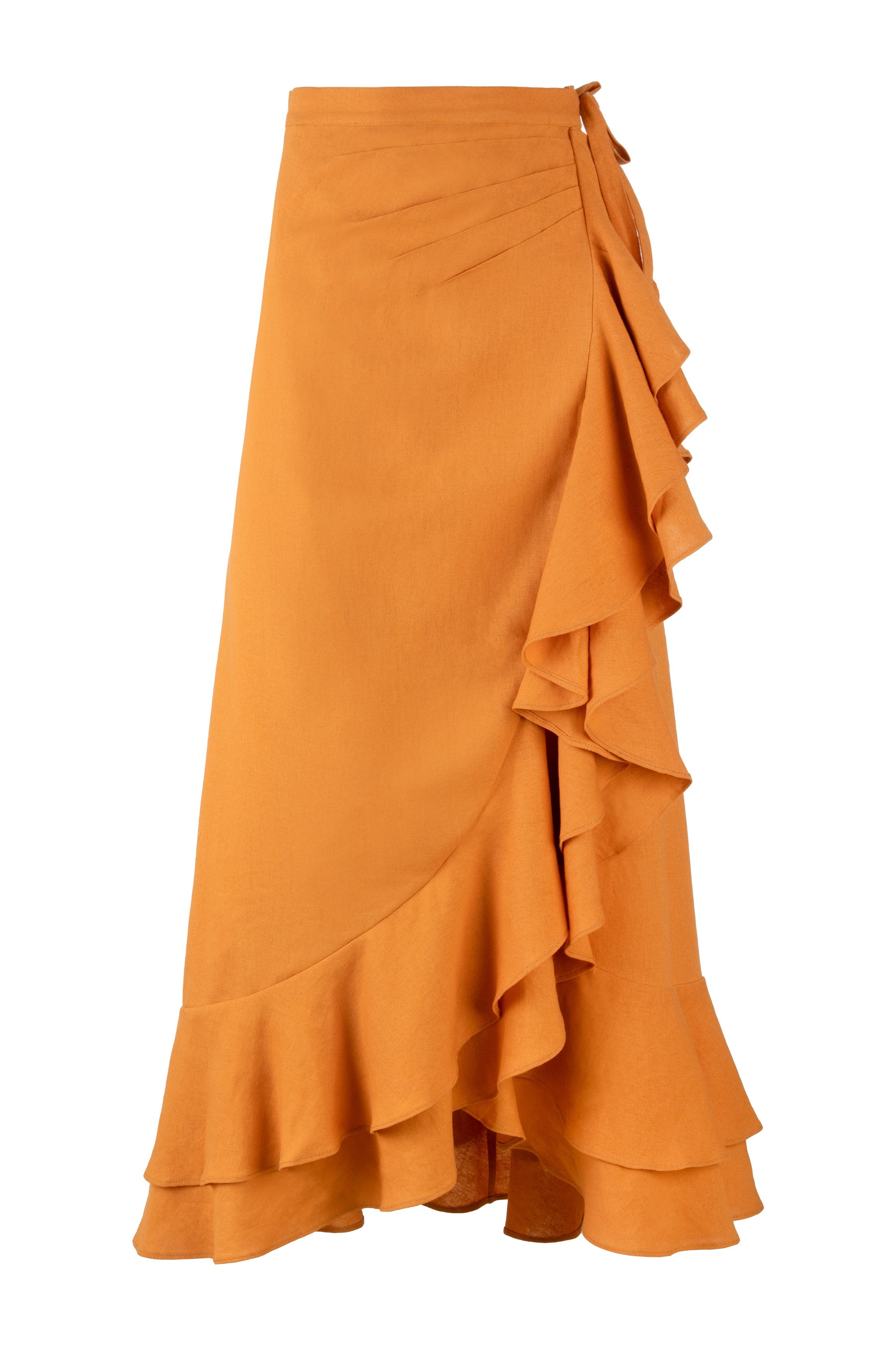 Golestan Ruffle Skirt - Canary Bottoms - Skirts Rosewater House