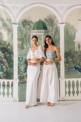 Silk Taffeta Yass Skirt - Off White Bottoms - Skirts Rosewater House