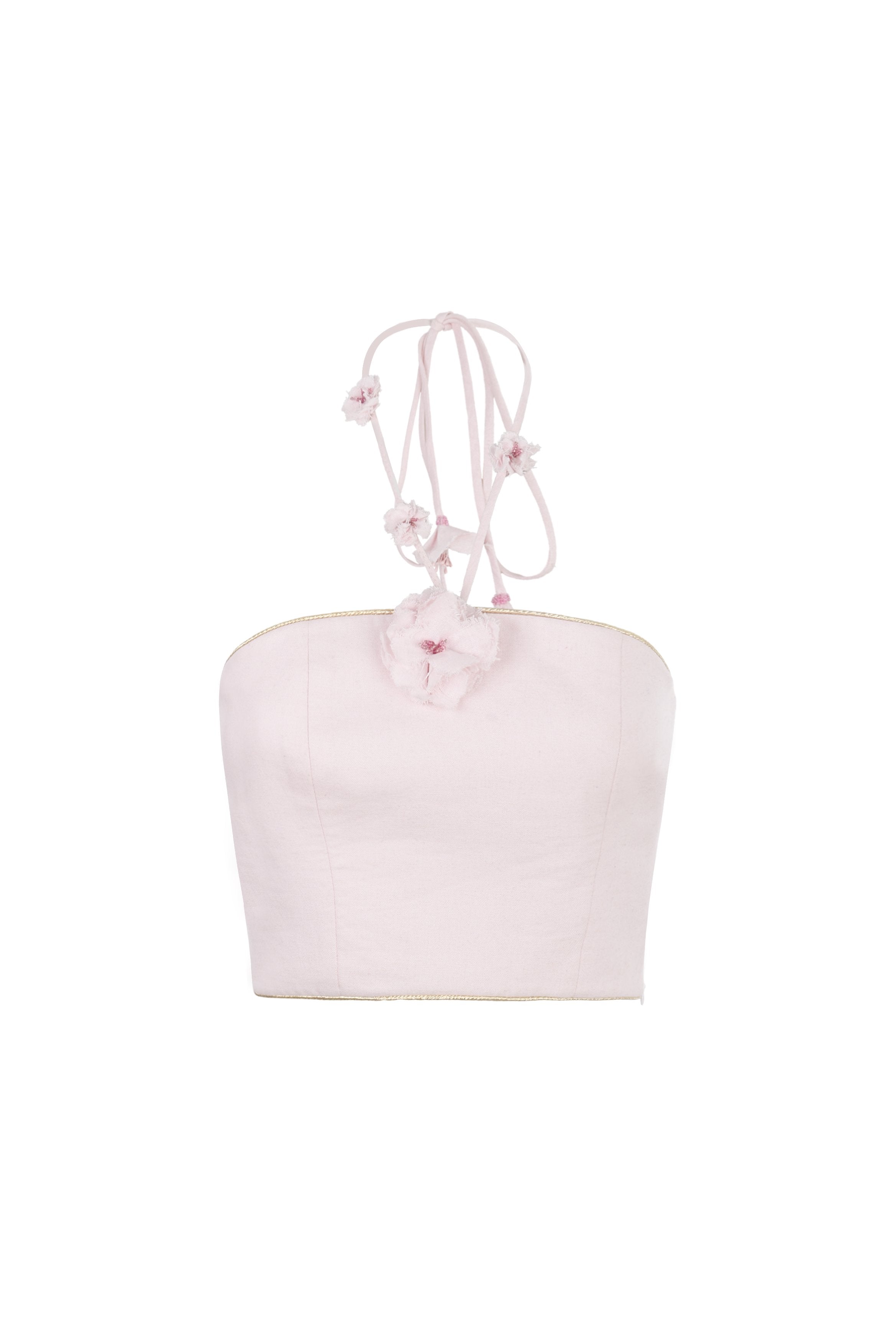 Hava Bustier - Pink Tops - Bustier & Embroidered Rosewater House - Wholesale SS25