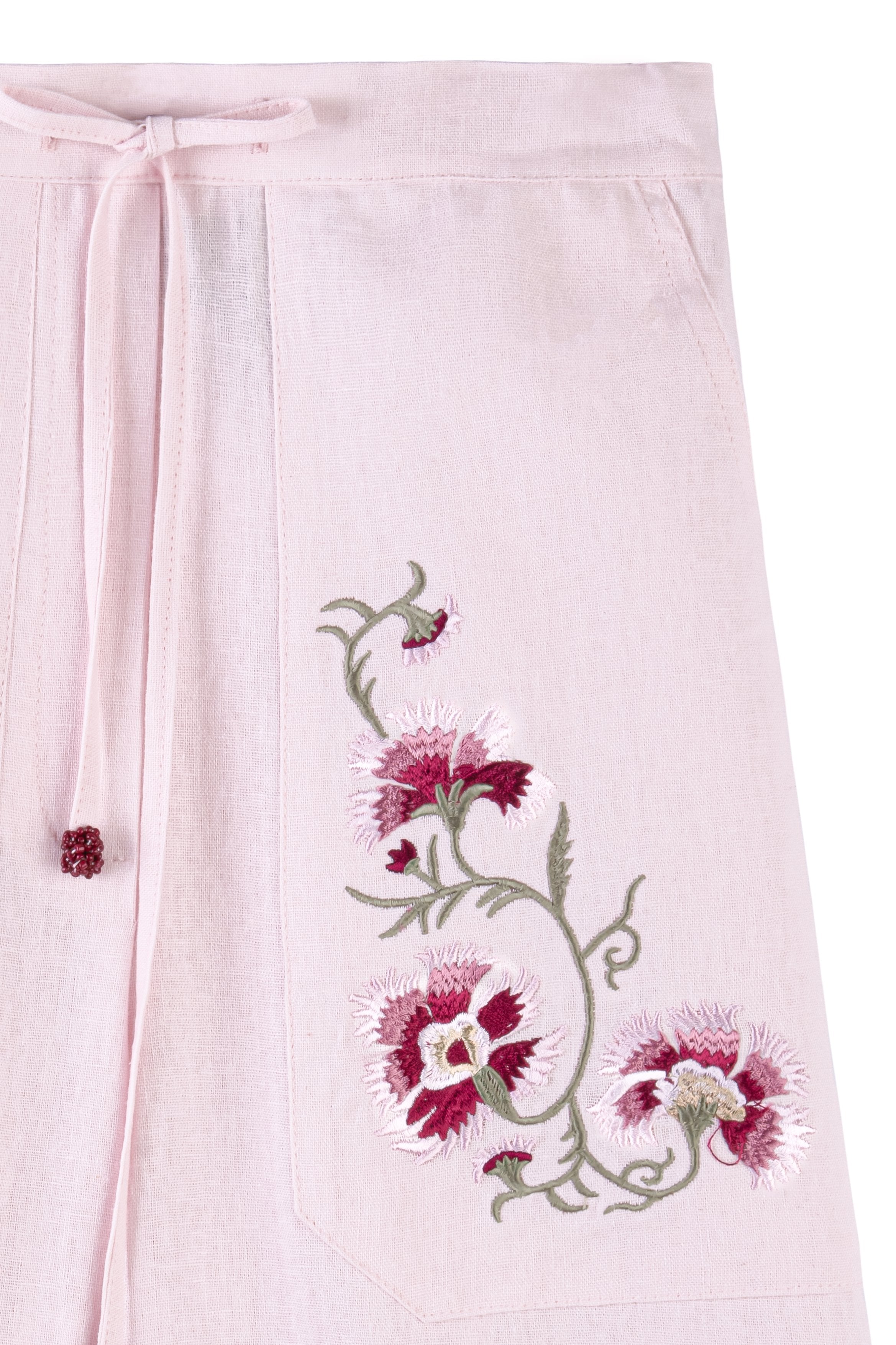 Lola Pants - Lola Embroidered Pink & Pink Rosewater House
