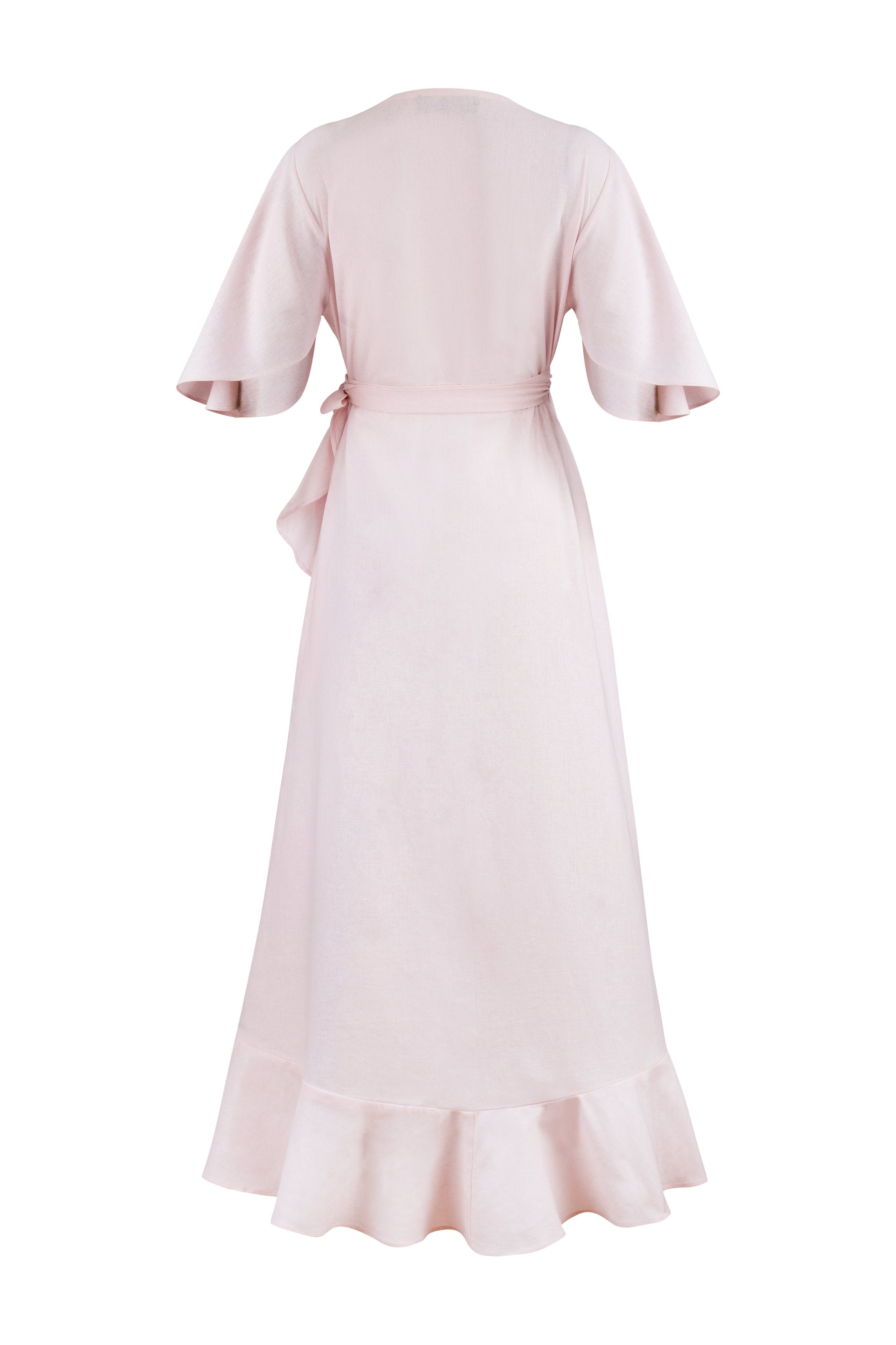 Gol Wrap Dress - Pink Dresses - Formal Rosewater House