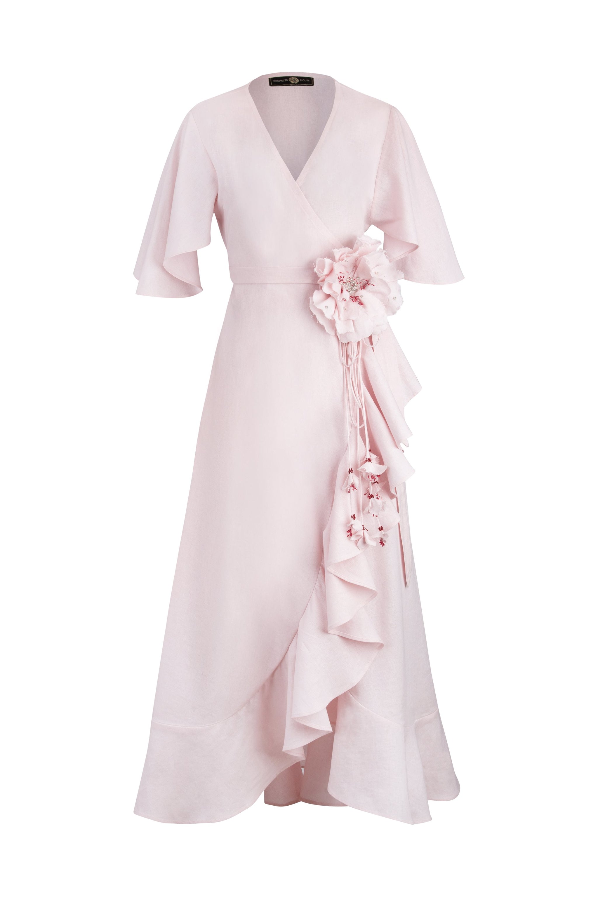 Gol Wrap Dress - Pink