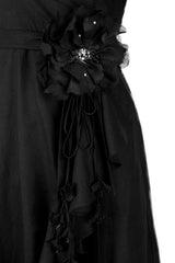 Gol Wrap Dress - Black Dresses - Formal Rosewater House