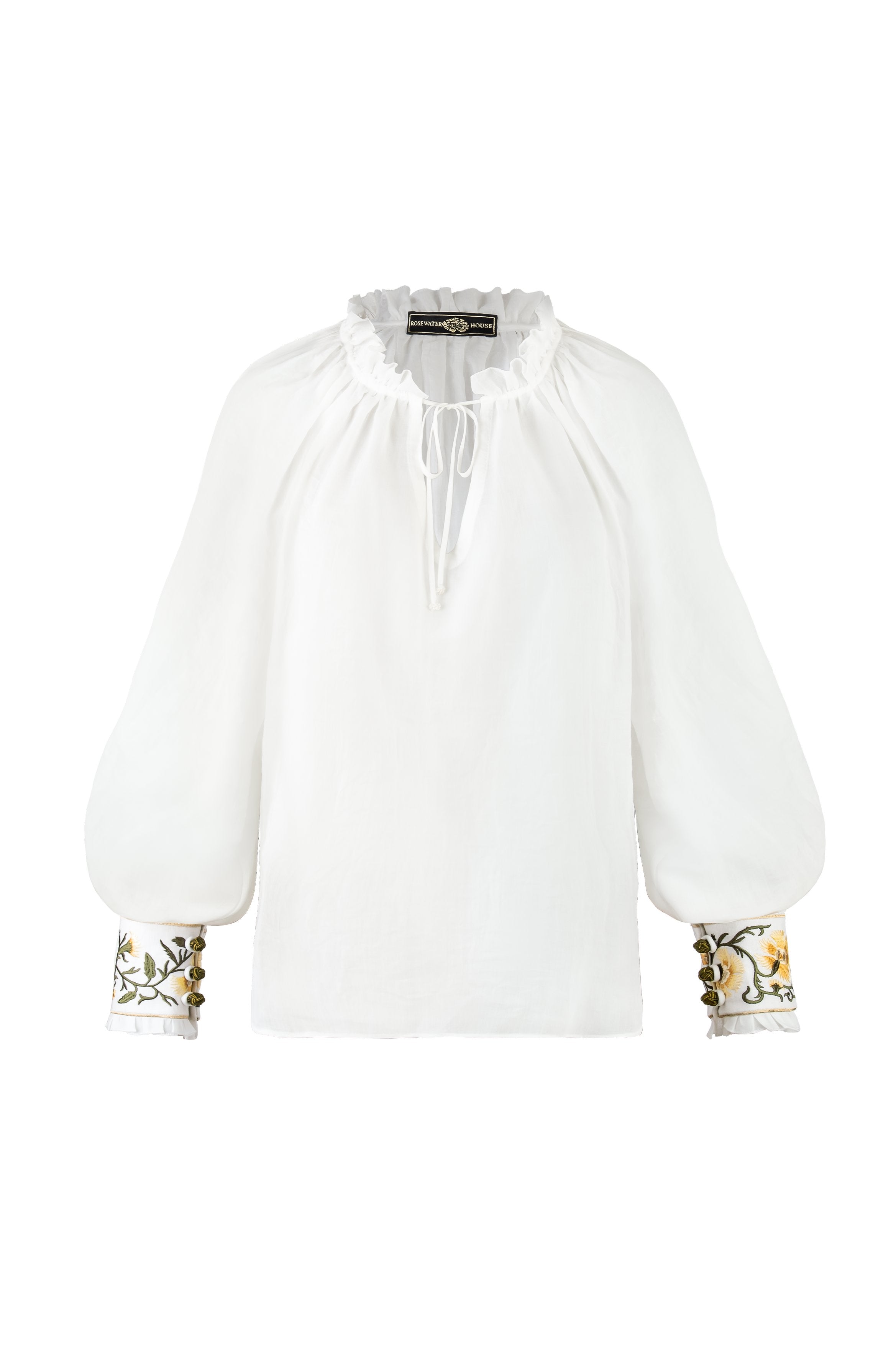 Chiara Blouse - White Rosewater House