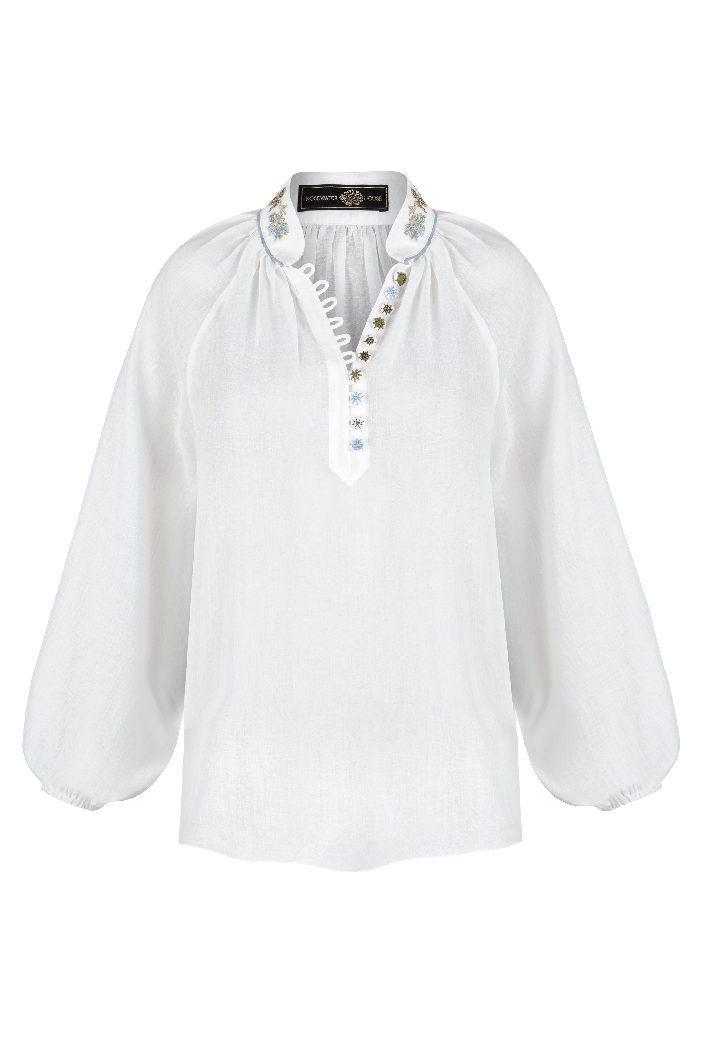 Ivy Blouse - White Tops - Blouse Rosewater House
