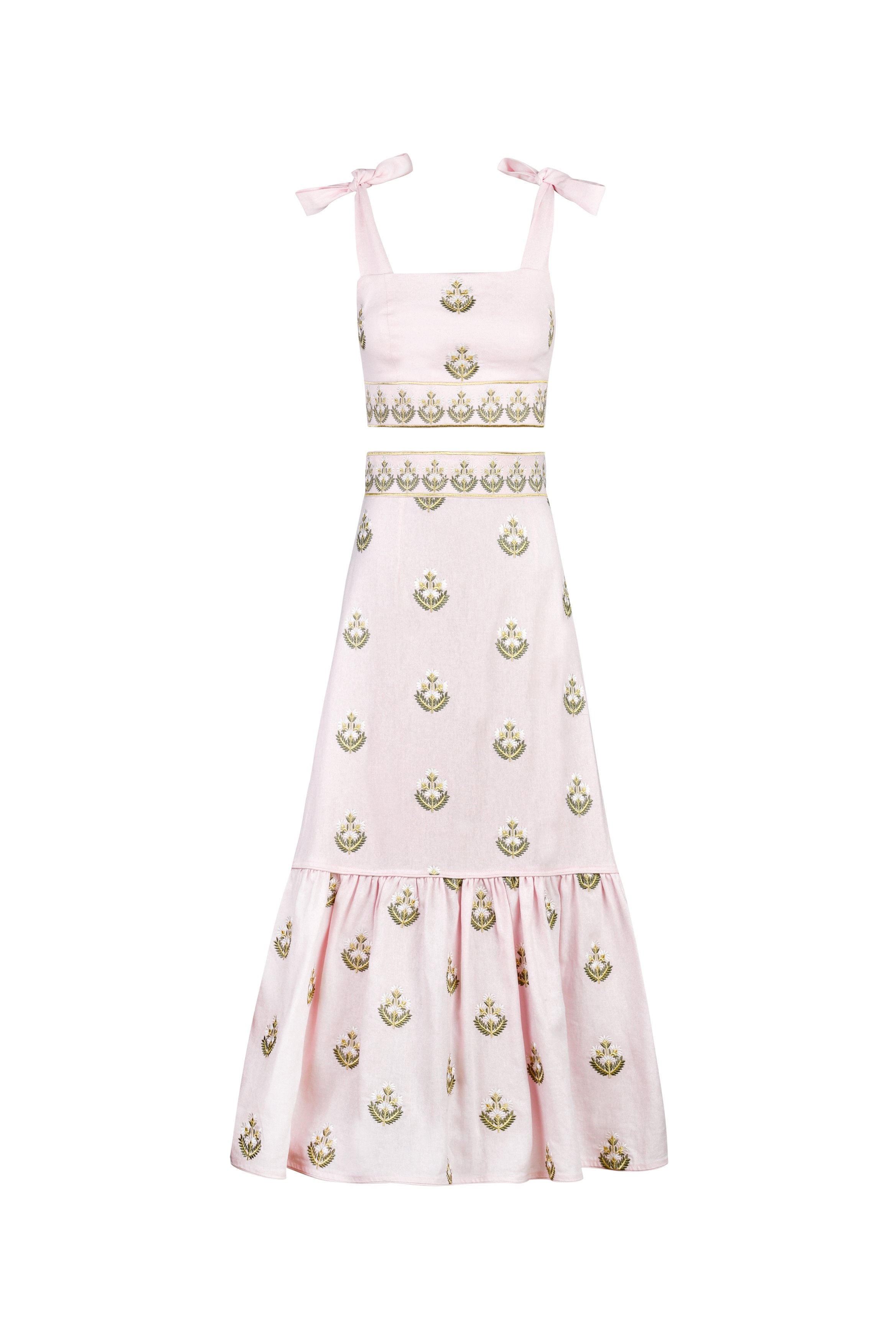 Begum Set - Pink & White Rosewater House