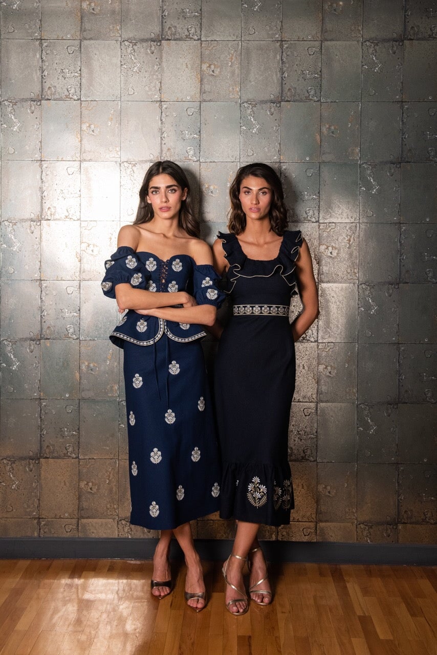 Ayan Dress - Navy Dresses - Formal Rosewater House