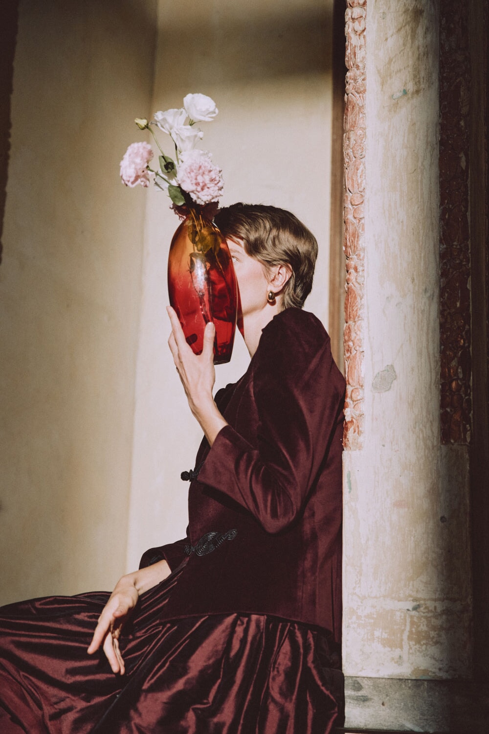 Coco Jacket - Burgundy Rosewater House