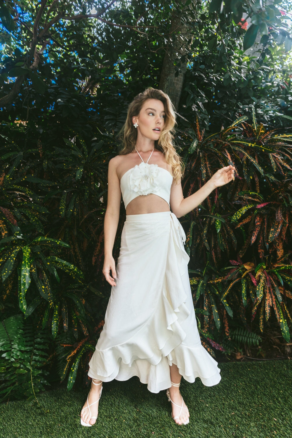 Golestan Ruffle Skirt - Off White Bottoms - Skirts Rosewater House - Wholesale SS25