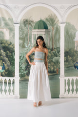 Silk Taffeta Yass Skirt - Off White Bottoms - Skirts Rosewater House