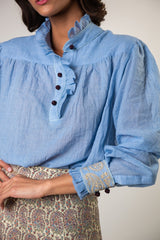 Cypress Blouse - Blue Rosewater House