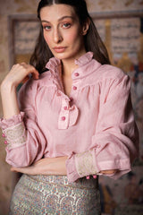 Cypress Blouse - Pink Rosewater House