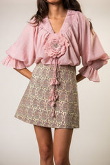 Bella Mini Skirt - Paisley Rosewater House