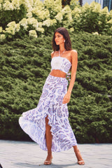 Golestan Ruffle Skirt - Paisley Bottoms - Skirts Rosewater House