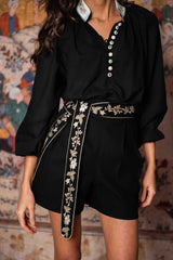 Ivy Shorts - Black Rosewater House