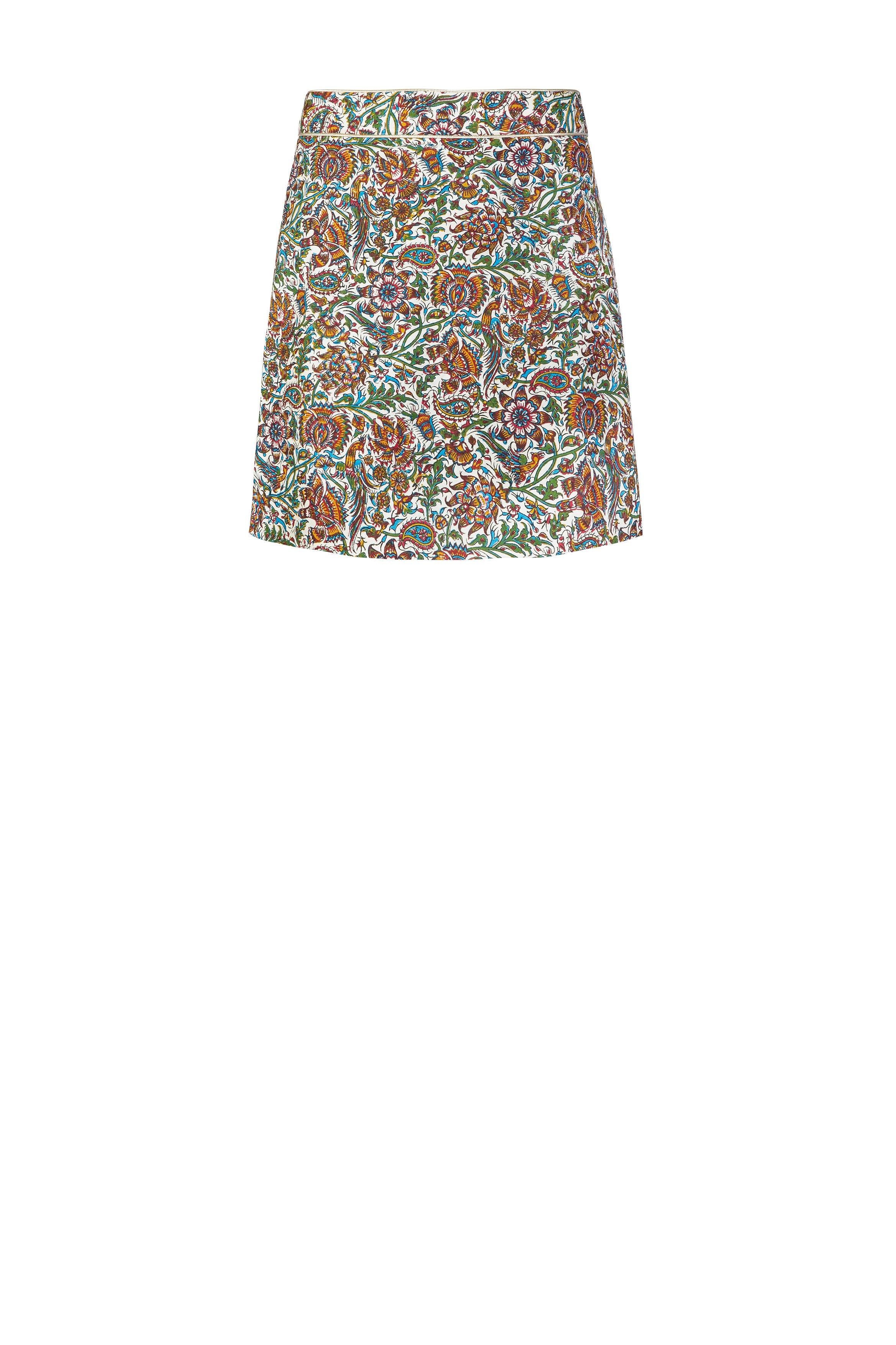 Shiva Mini Skirt - Blue Iris Rosewater House